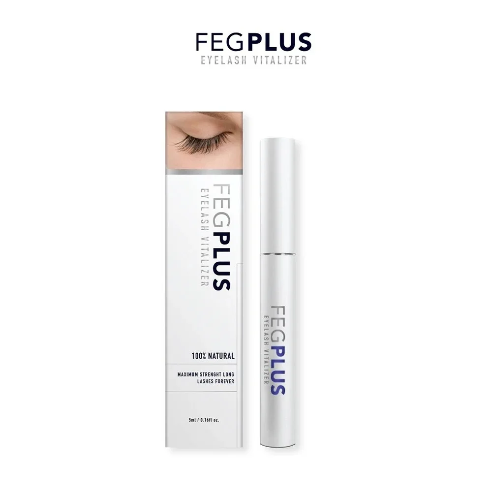 Natural FEG PLUS Organic Eyebrow Growth Eye Brow Eyelash Lashes Enhancer Serum