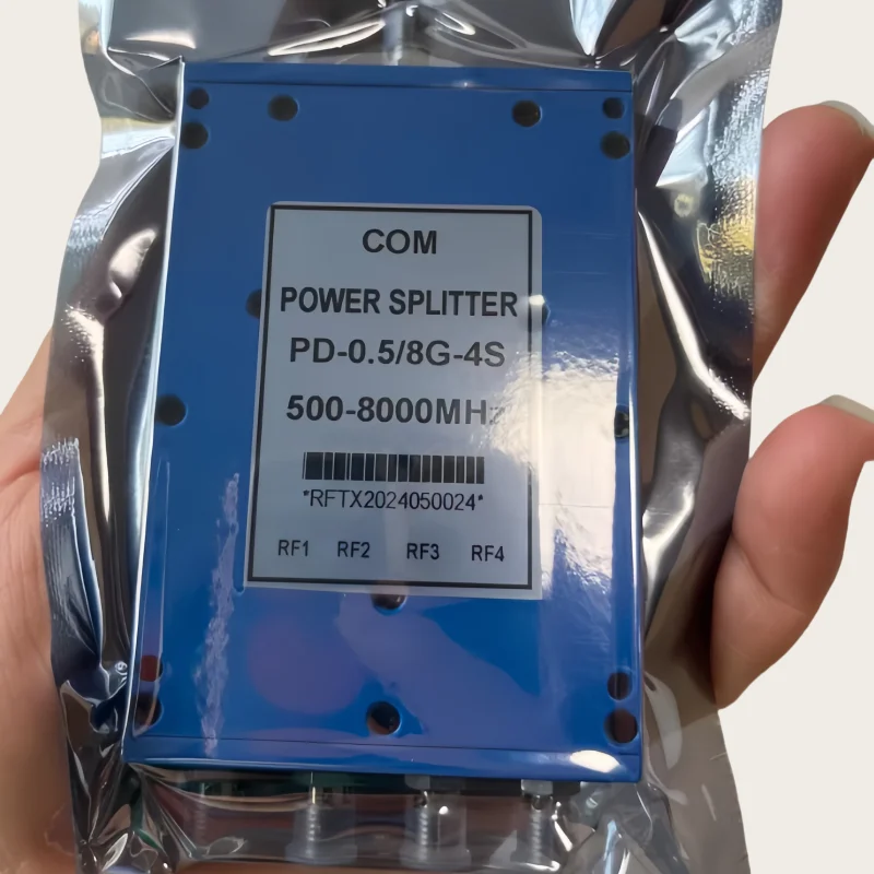 4 Way SMA Microstrip Power Divider 2000-8000MHz RF Microstrip Power Divider Combiner 500-8000MHZ for Wireless Communication