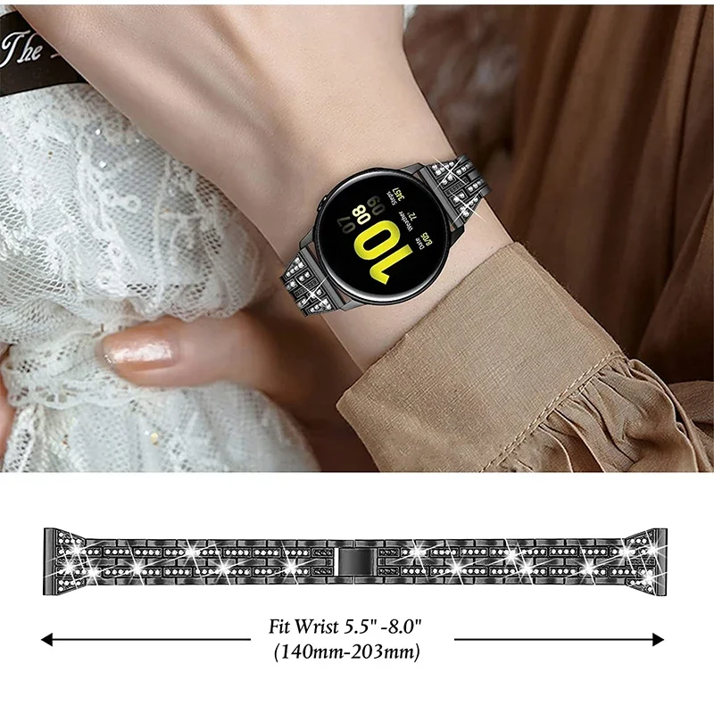 Cinturino in acciaio inossidabile per Huawei Watch Fit 3 Accessori Smartwatch Bracciale in metallo con diamanti per cinturino da polso Huawei Watch Fit3