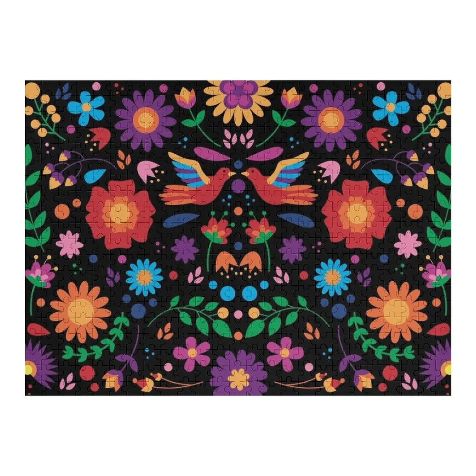 

Mayan Aztec Exotic Colorful Pattern Jigsaw Puzzle Custom Wooden Name Photo Puzzle