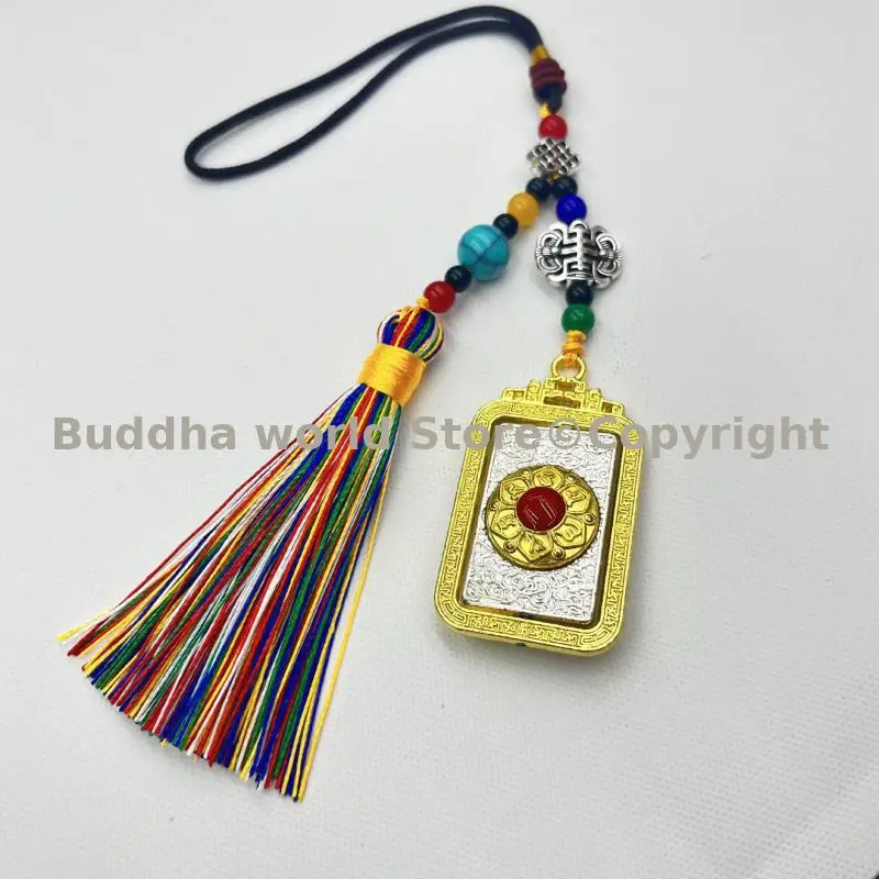 6PCS # The six syllable Mantra power amulet auspicious lucky Pendant HOME CAR bag protective talisman Wholesale Buddhist items