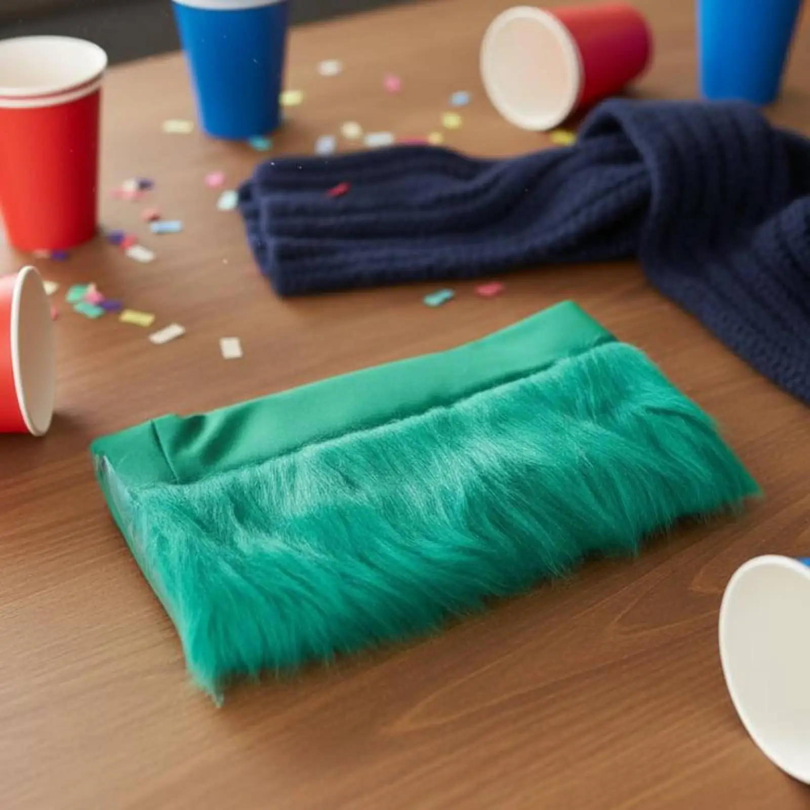 Unique Fan Wig Headband for Sports Fans Cheerleader Costume Accessory with Soft Textile Band for Adults Kids Party Events 2