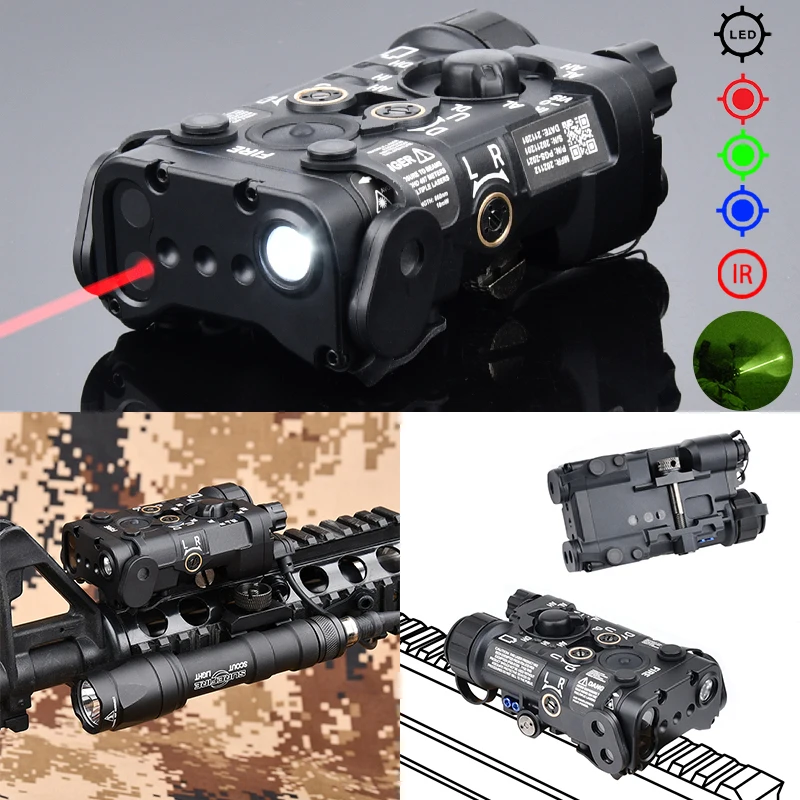 Full Metal NGAL Tactical Red/Green Laser IR Laser Pointer LED Light Strong Flash Outdoor Lighting Hunting Aiming For Airsoft