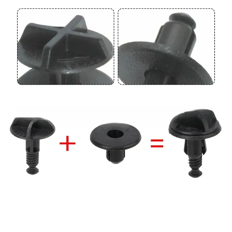 5/10/15/20Pcs Nylon Battery Cover Cowl Panel Clip Fasteners Trim Retainer Push Pin Universal Body Clip Replacement