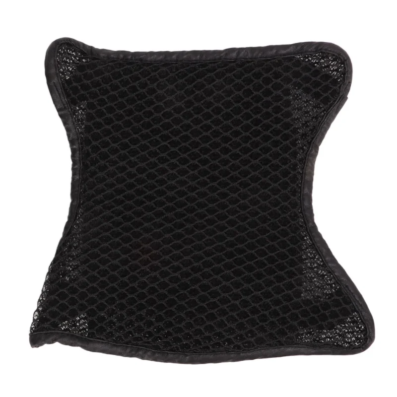 

Motorcycle Double Layer Seat Cushion Cover Breathable Heat Insulation Anti Slip Seat Pad M Size For Street Car