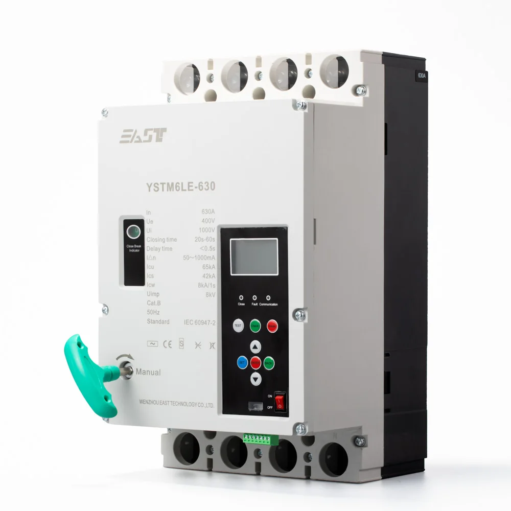 YSTM6LE-250 MCCB OEM ODM Leakage 3P 4P PV Solar Cabinet Distribution Box