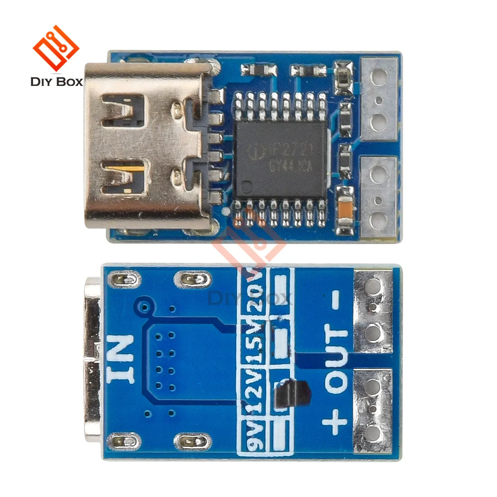 PD QC Quick Charge Trigger USB DC-DC UPS 9V12V 20V Type c Module Power Delivery Power Bank Board Fast Charging DC-DC Boost