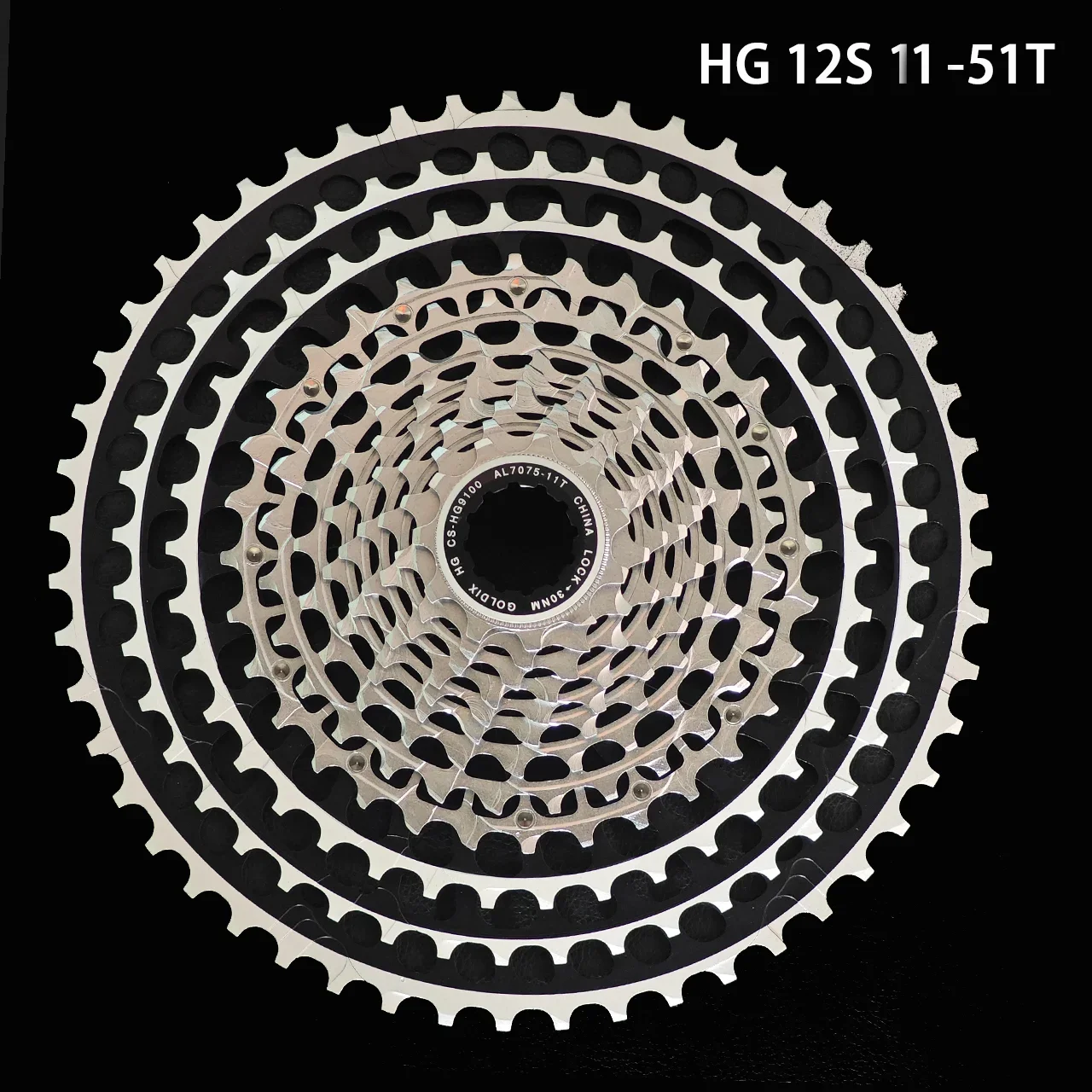 GOLDIX 12 Speed Ultralight MTB Cassette HG 12 S 11-51 T/12 S 11-46 T XD 10-46 T/10-51 T 12 V K7 Alle CNC Tandwiel voor SHIMANO SRAM