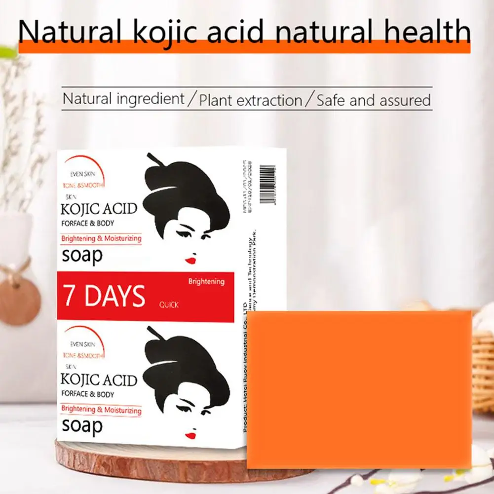 1/2/3PCS Kojic Acid Soap With Natural Olive Oil & Fresh Shea Butter Gentle Face & Body Cleanser For Smooth Radiant Skin