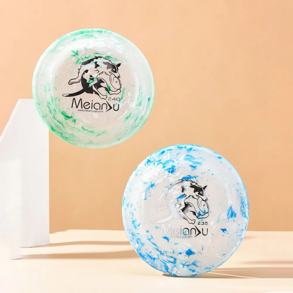 

Multifunction 24cm Dog Toy Flying Disc Bite Resistant Soft Dog Throwing Type Toy PE Colorful Pet Floating Toy For Training