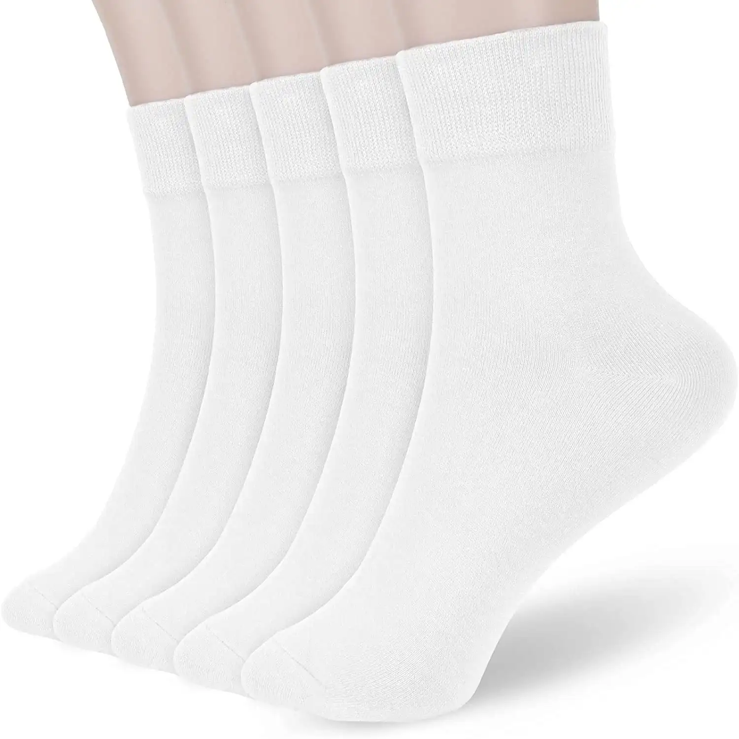 

Myclong женские тонкие хлопковые носки, мягкие хлопковые носки-ботинки, женские носки выше щиколотки, 5 пар