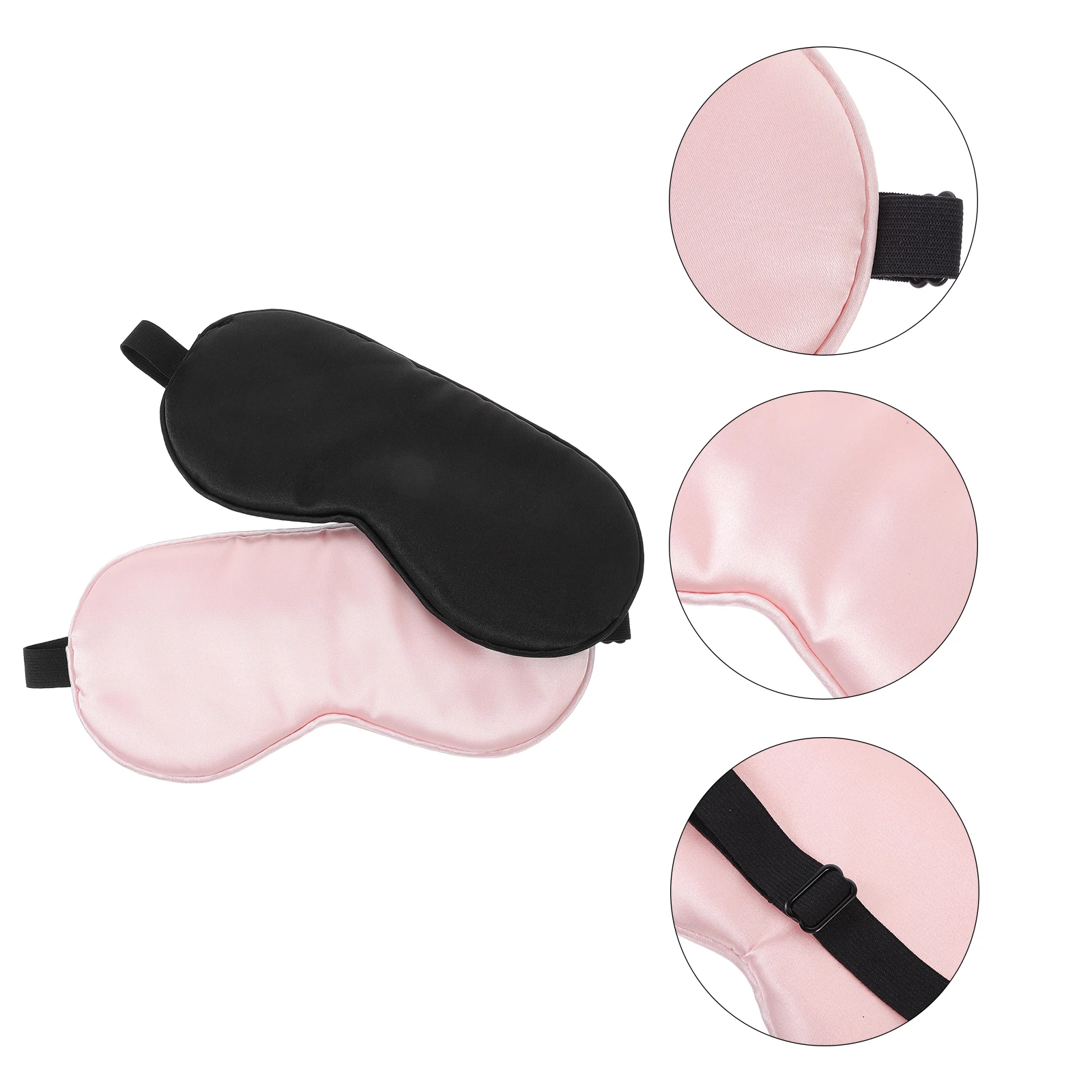 

2 Pcs Sleep Goggles Double-sided Mask Household Blackout Silk Sleeping for Women Office