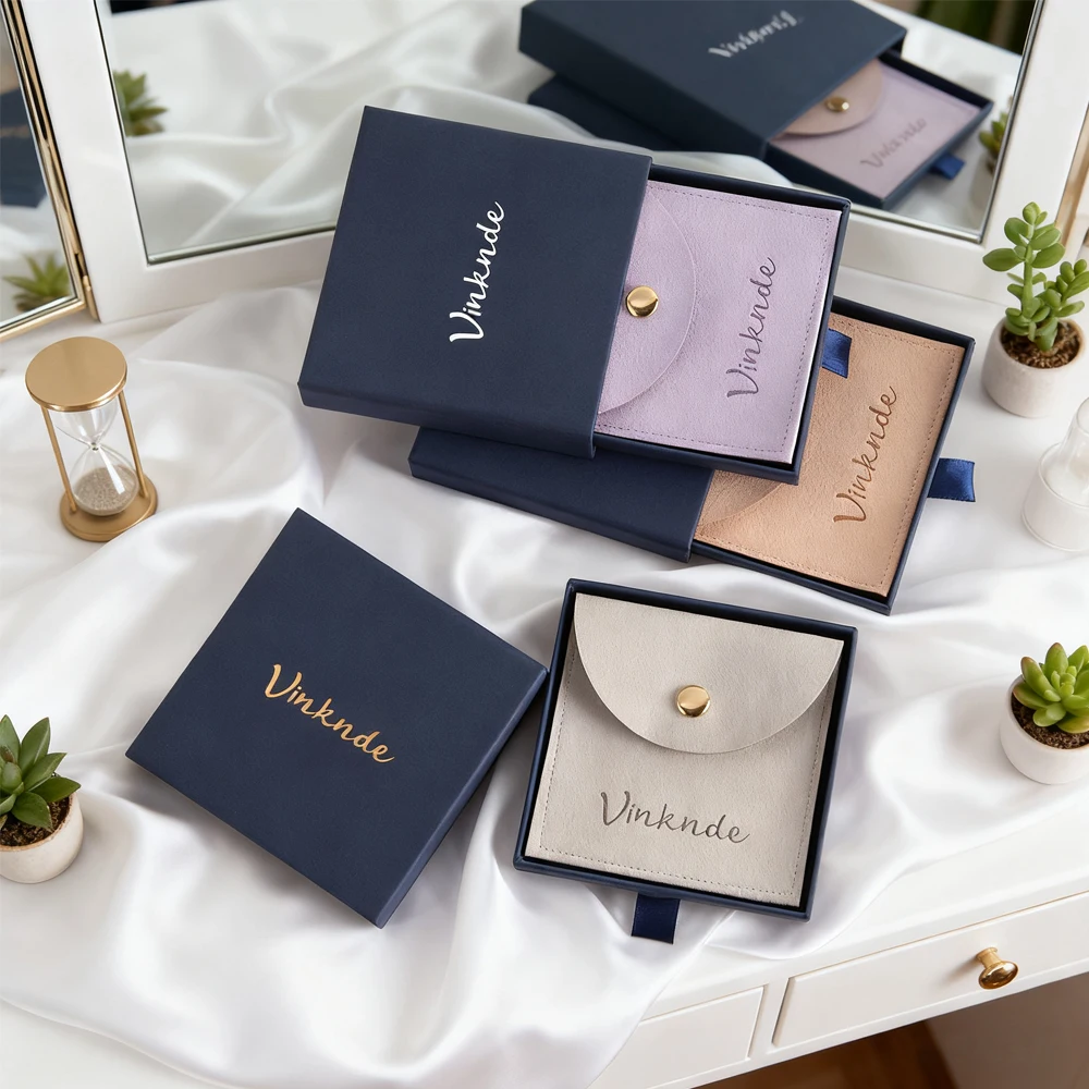 

24 шт., оптовый индивидуальный логотип, ящик из крафт-бумаги, коробки для упаковки ювелирных изделий, поздравительная открытка, ожерелье, браслет, подарочная упаковка, сумка-защелка, сумки