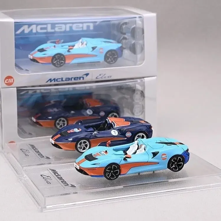 

CM1/64 Mclaren Elva Alloy Small Scale Car Model Convertible Sports Car in Bay Livery