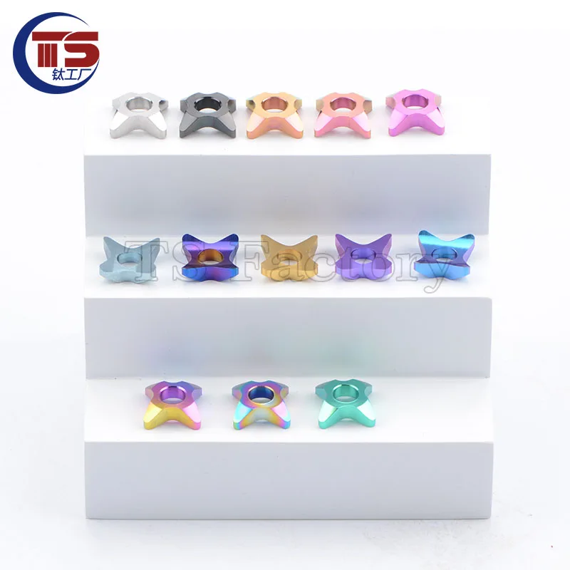 TS 2 and 10pcs Titanium Factory Road Bike Front Pull Fixing Screw Gasket Mountain Bike Titanium Arc Washer GR5