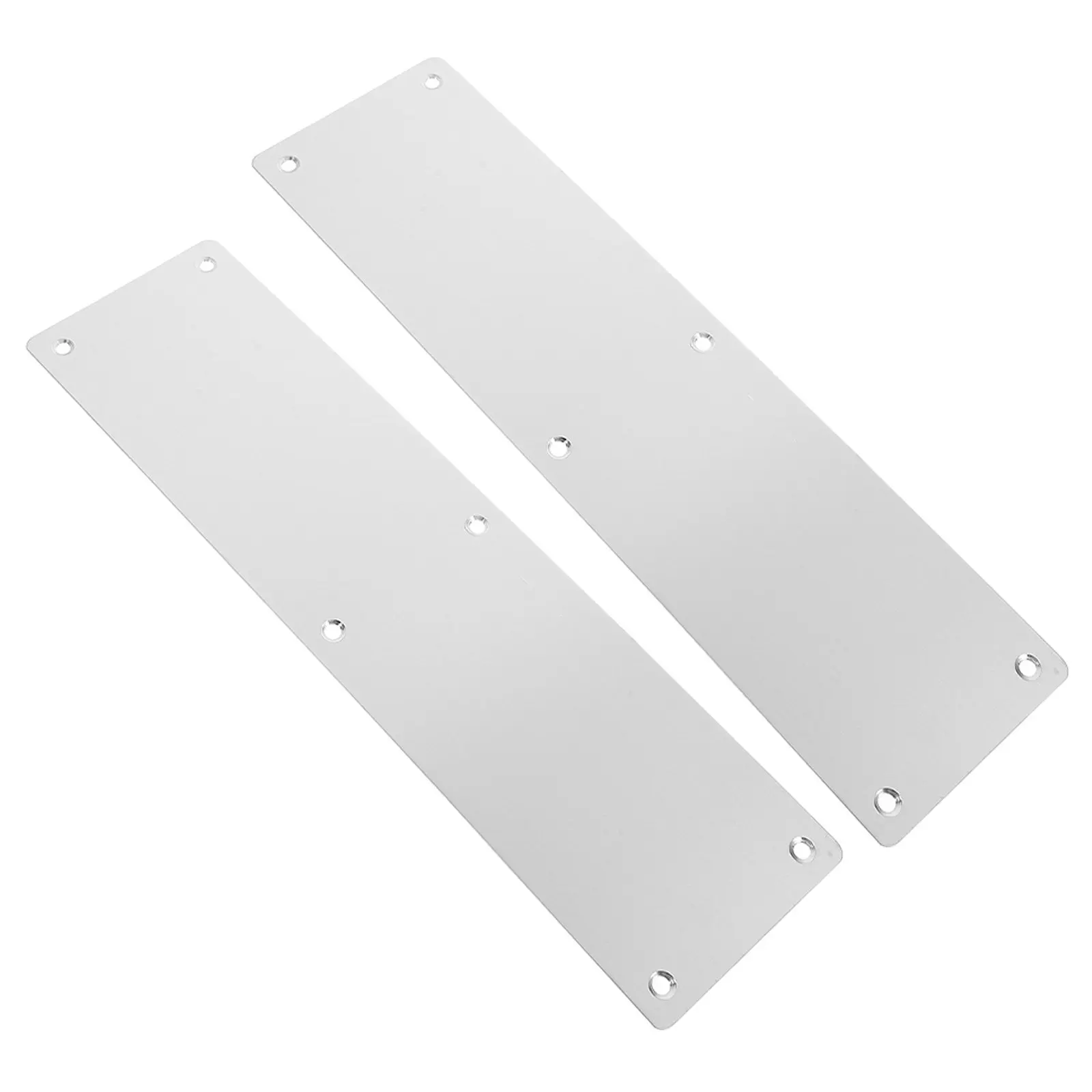 2 Pcs Baseboard Protector Door Push Plate Small Metal Floor Scratch Dog Silver Corner Protectors