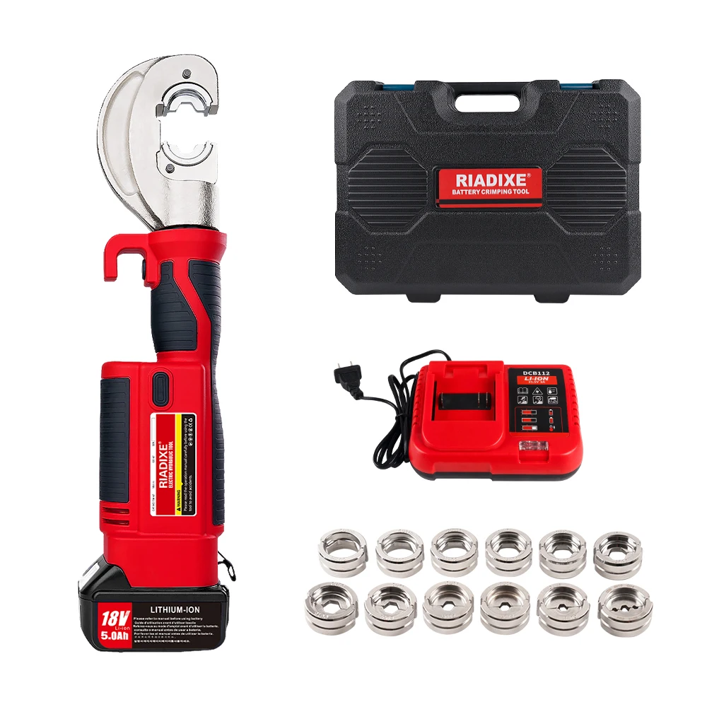 Riadixe GES-300B  Battery Powered Hydraulic Cable Electric Hydraulic Wire Cable Crimping Tool Electric Cable Lug Crimping Tool