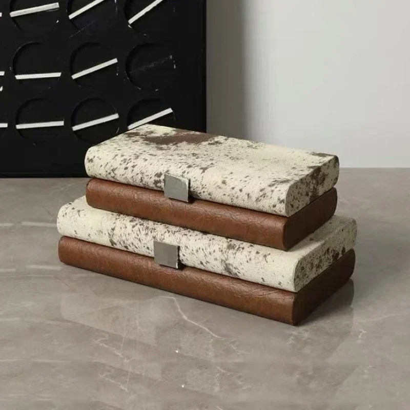 

Leather Jewelry Storage Case Luxury Bracelet Jewelry Box Necklace Earring Ring Display Container Trinket Showcase Boxes for Gift