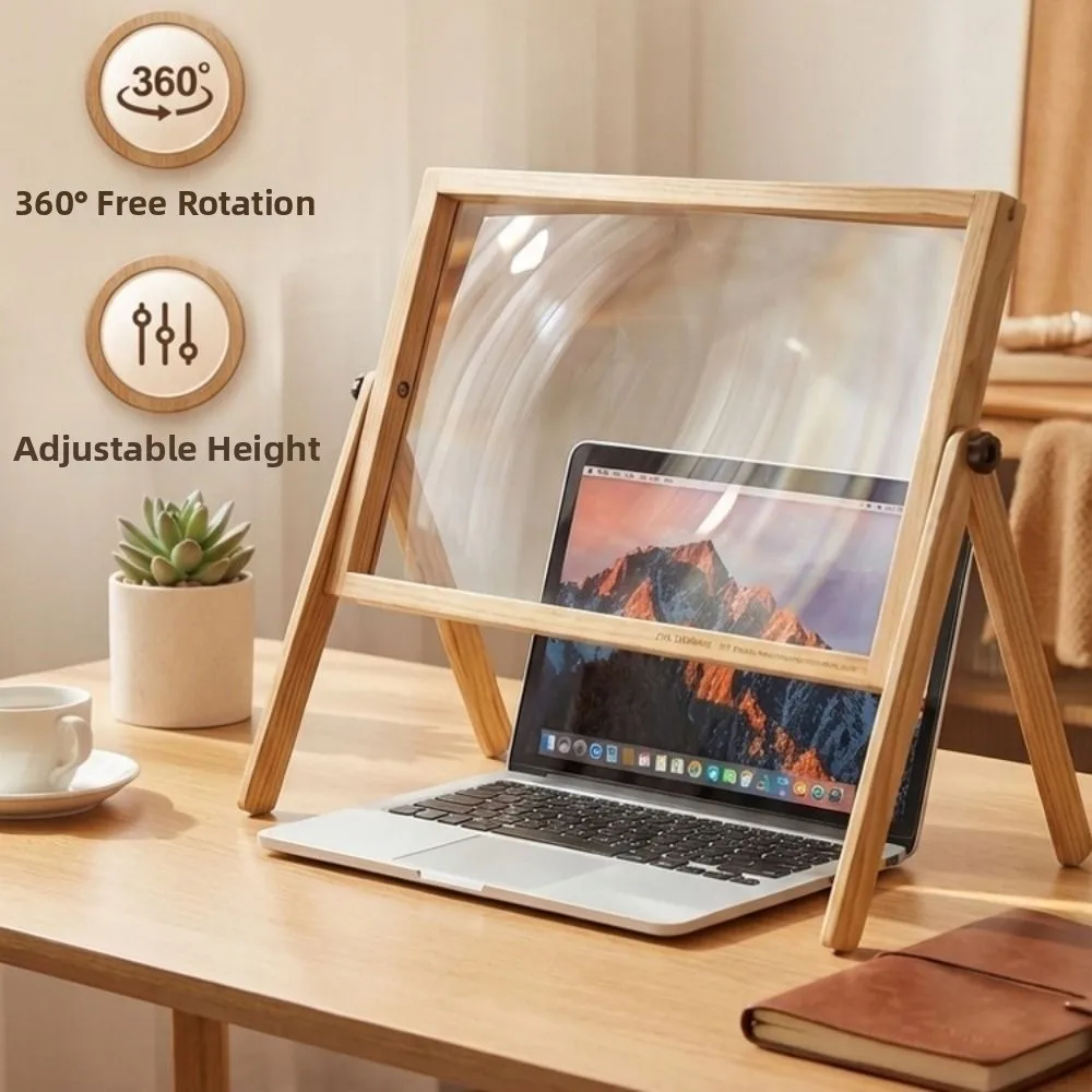 21 Inch Magnifying Glass High-definition Acrylic Lens Laptop Screen Magnifier Adjustable Stand Eye Protection Portable Magnifier