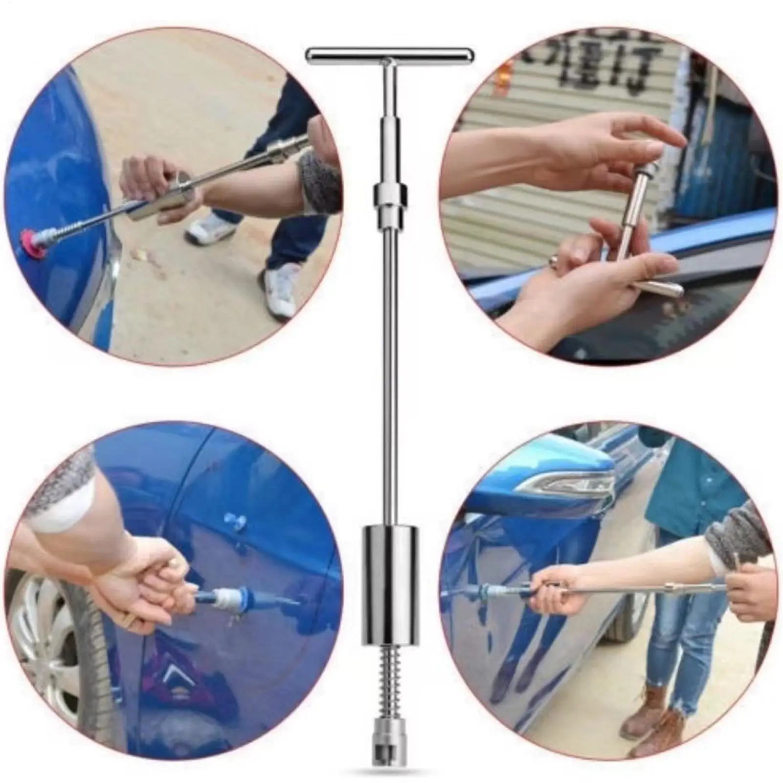 Dent Repair Tools Kit Damage Fix Gadgets Car Body Dent Repair Puller Hammer Tool For Motorcycle Shells Washing Machine Beginners