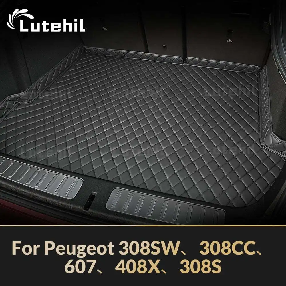 For Peugeot 308SW、308CC、607、408X、308S Custom Car Trunk Mat Pad Protective Pad Cargo Liner Auto Interior Accessories