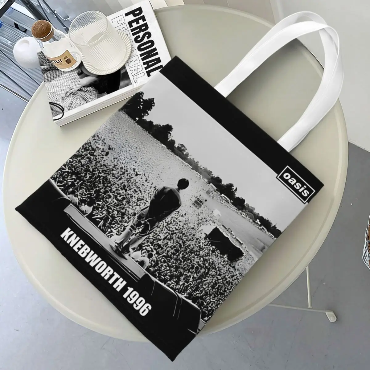 

Women Men O-Oasi Tote Bags Large Capacity Band Grocery Bag for Lady Handbags
