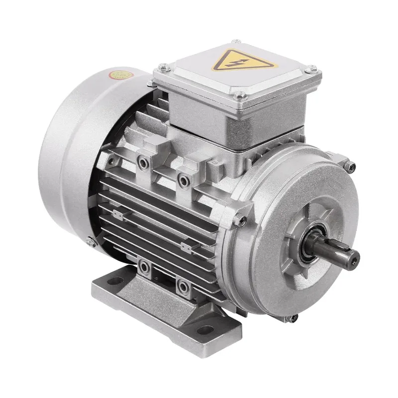 750w Three-phase 380V Horizontal Aluminum Shell Asynchronous Motor 1400RPM  Shaft 14 Mm  Copper Coil AC Motor IP55 Protection