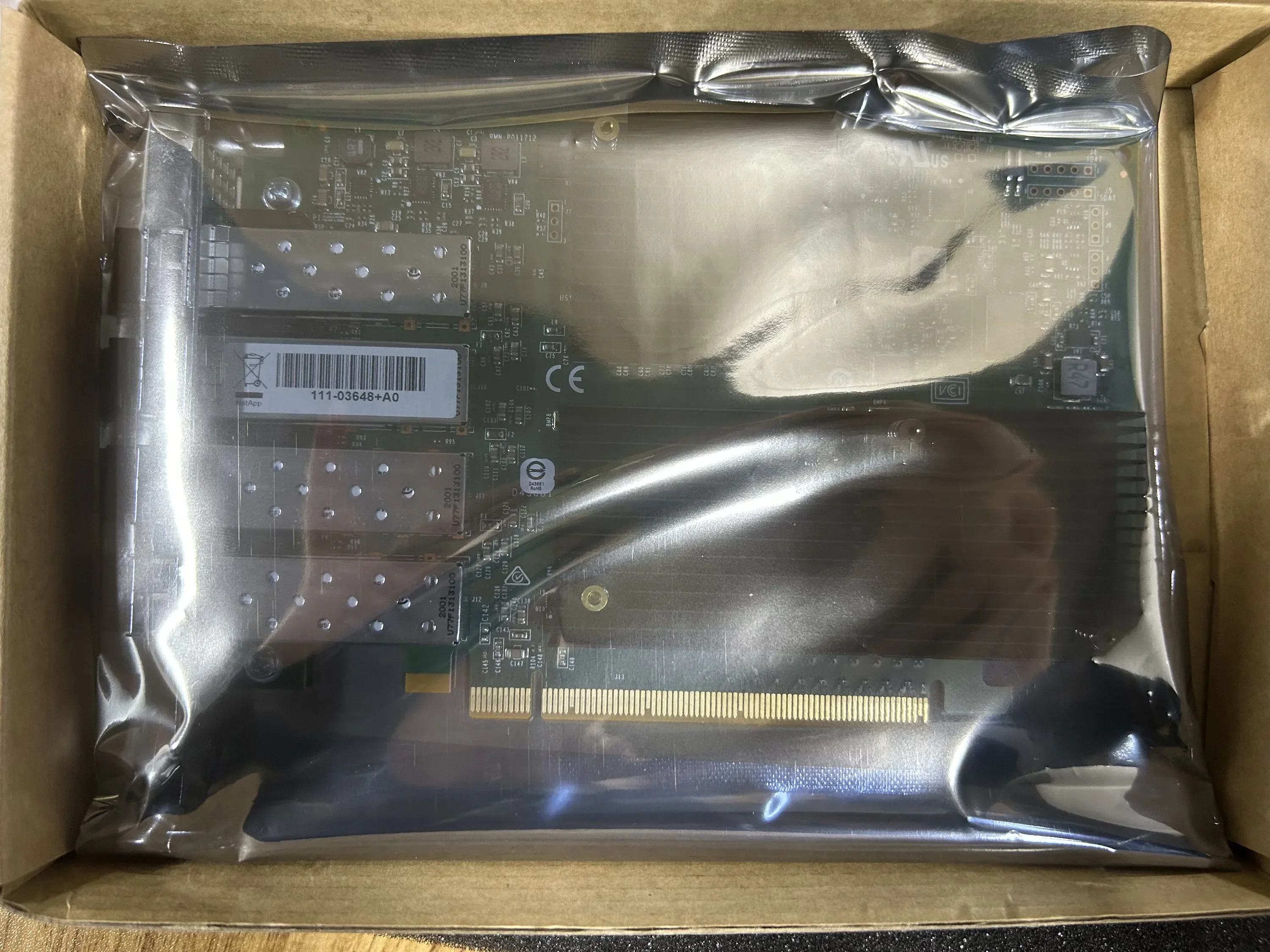 NetApp Fibre Channel 32Gb HBA Card X113A-A-C 111-03648+10 NetApp 32G PCI Channel Tape Module