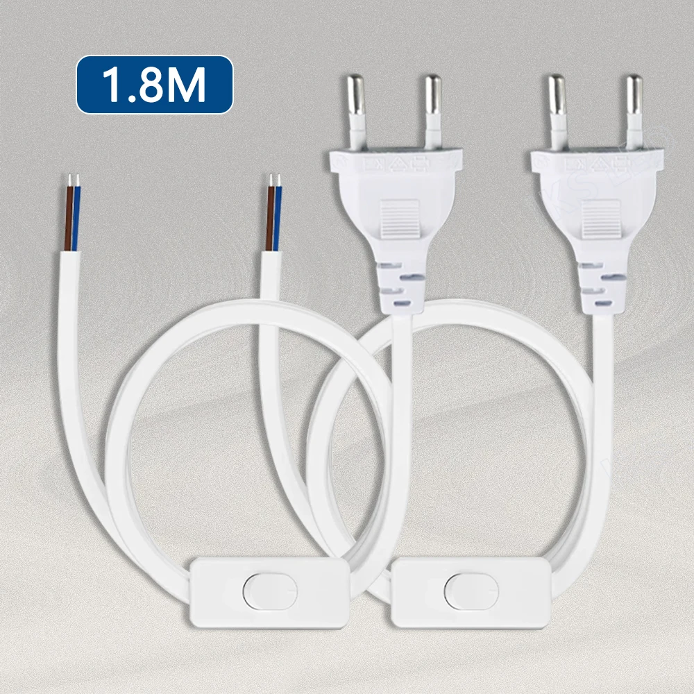 1.8M EU/US Plug 220V Electricity Wire LED Dimmer Switch Cable Light Modulator Lamp Line Dimmer Controller for Table Lamp