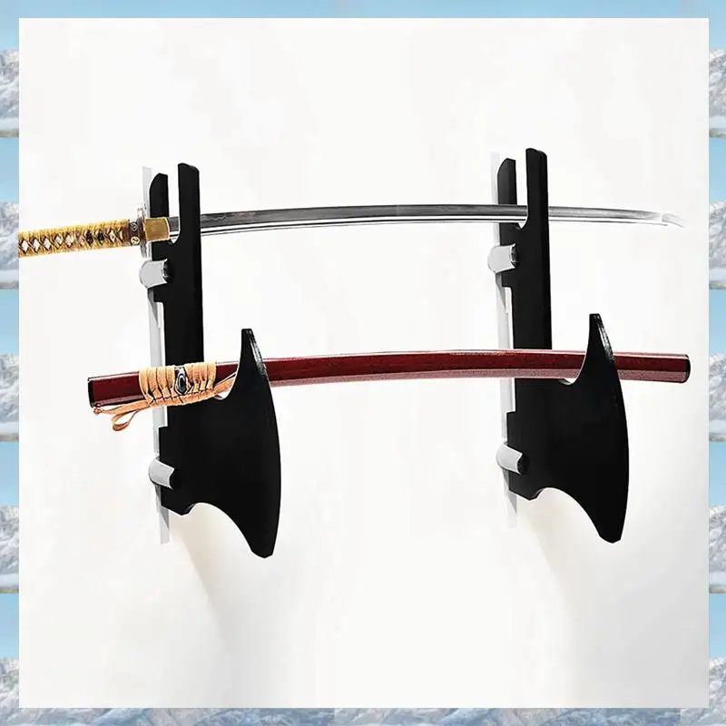 2025 Espositore per spada 2X stile caldo, gancio per spada, espositore per spada da samurai a parete in acrilico a due strati, supporto per tutti gli Sw