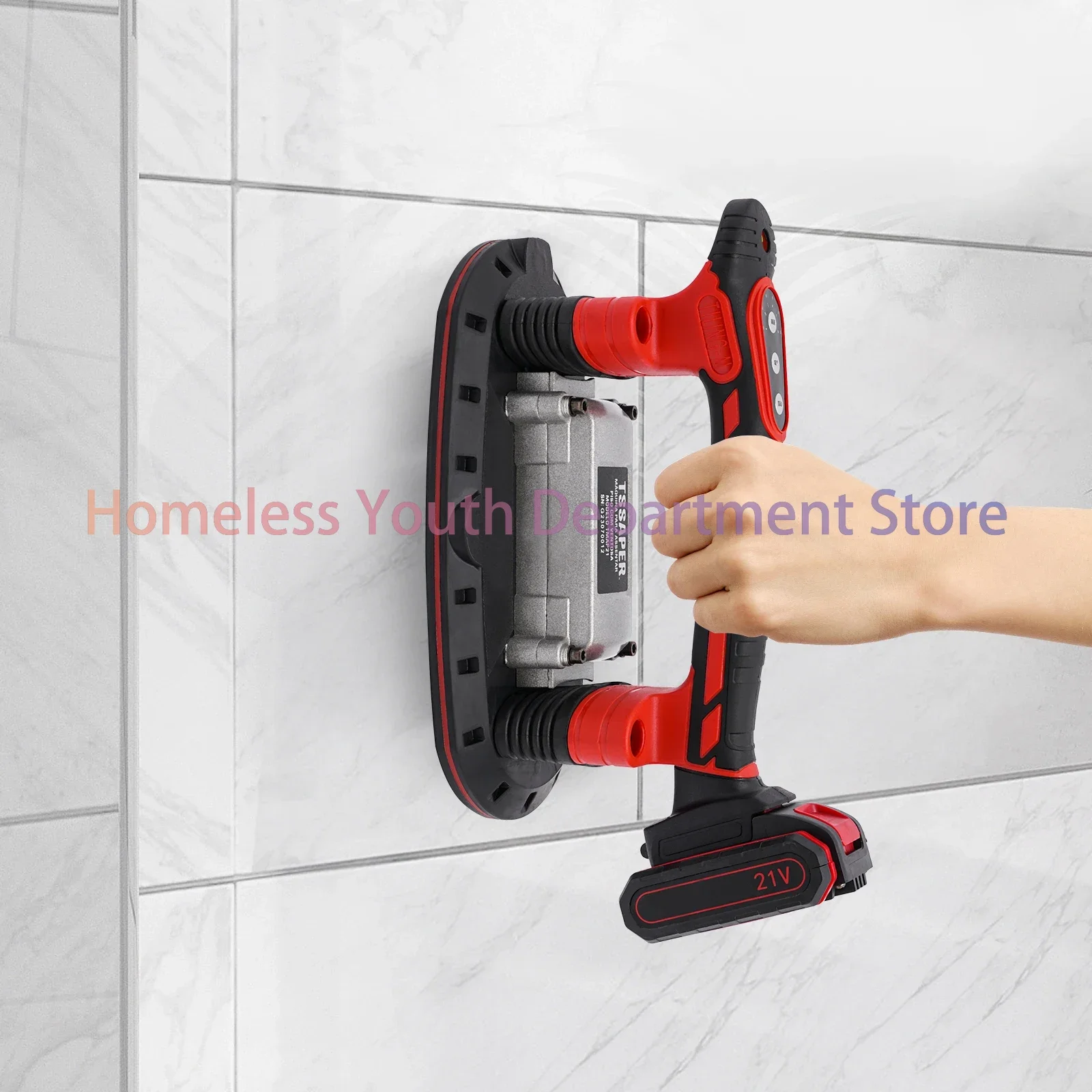 21V 2000mAh Handheld Tool Vibrator, 6 Speeds Adjustable Tile Installation Machine 28000r/m