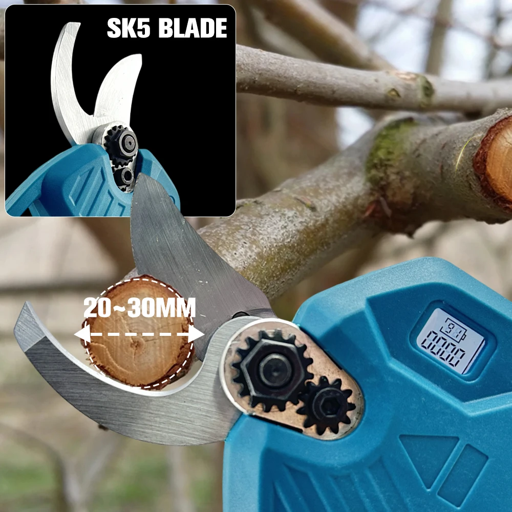 Makita – sécateur électrique sans fil 30MM, 2 vitesses, ciseaux portables sans balais, outils électriques de coupe de Branches d'arbre pour broche de batterie
