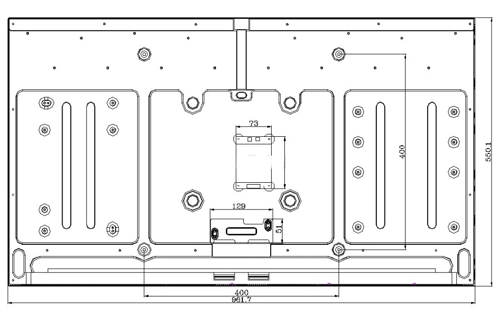 DV430FHM-NN0 brand new test A+ grade 43 inch lcd display module for digital signage and kiosk