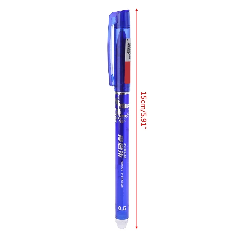 12Pcs for Creative 0.5mm Erasable Gel Pens Blue Office Student Station