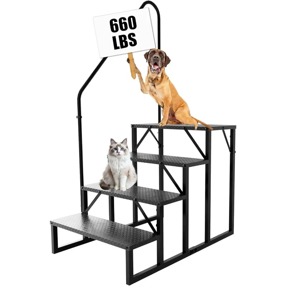 Escada dobrável multiuso de alumínio 7 em 1, extensão resistente, padrão EN 131, 12,5 pés