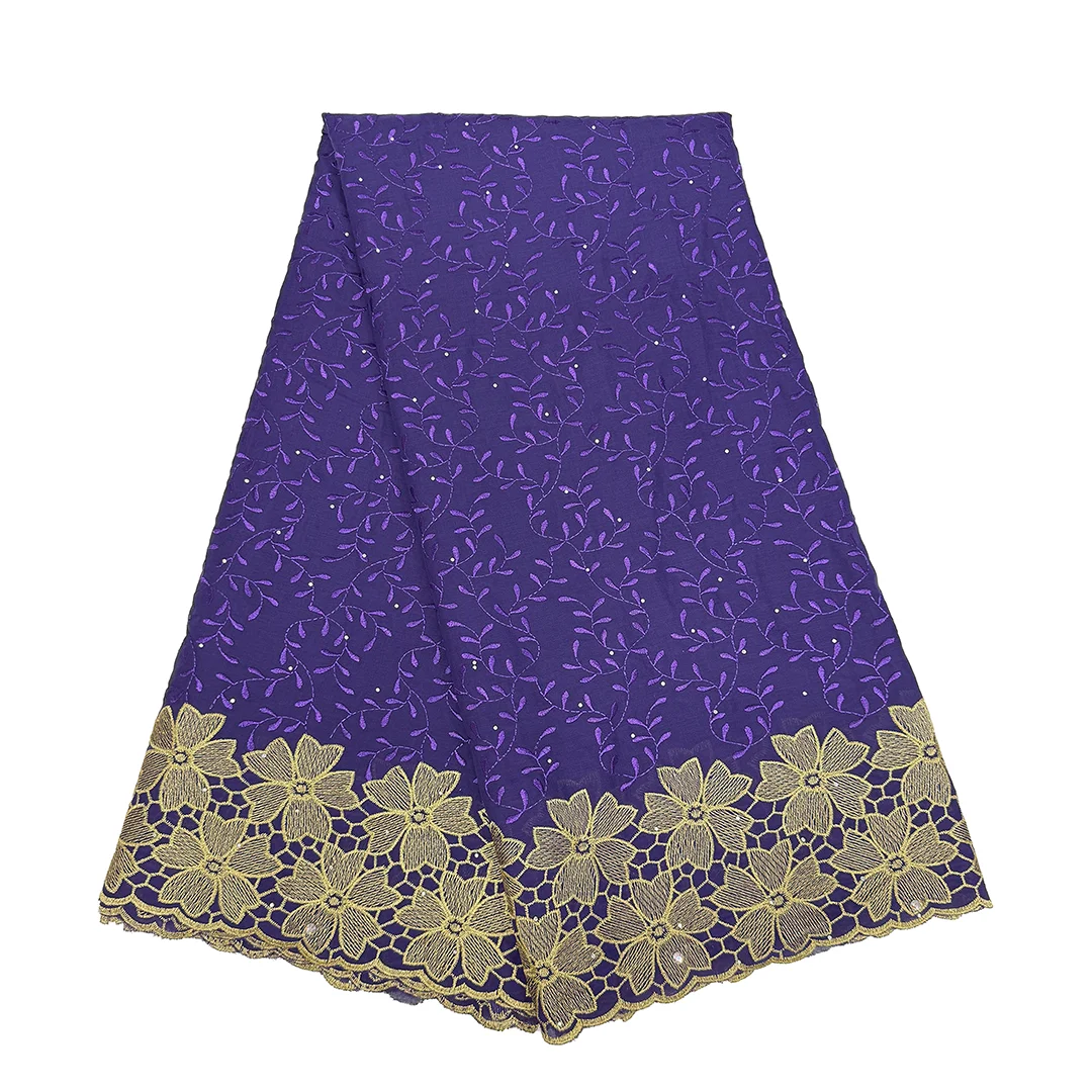 

African Style Cotton Lace Fabric Nigerian Lace Fabric 2025 French High Quality Embroidery For Women Evening Party Dresses Sew