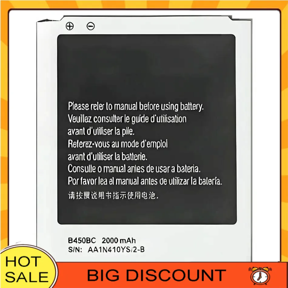 

Аккумулятор мобильного телефона B450BC 2000 мАч для Samsung Galaxy Core 4G SM-G3518 G3518 G386F G3568V