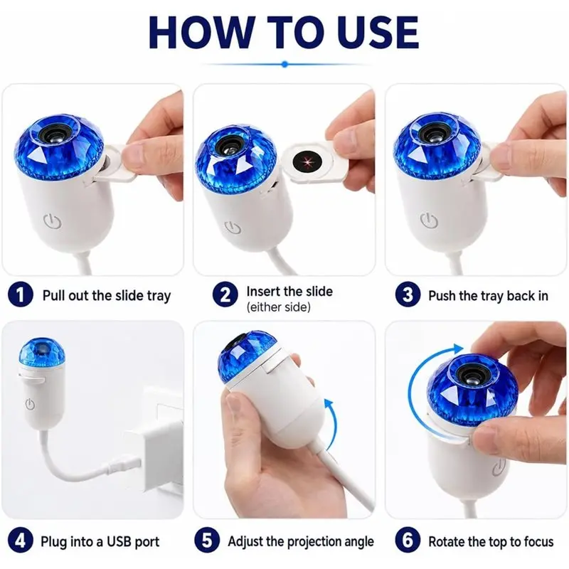 Dynamic 5D Holographic Night Light Projector Voice Control 2-In-1 Galaxy Projector For Bedroom 360 Rotating 5 Films