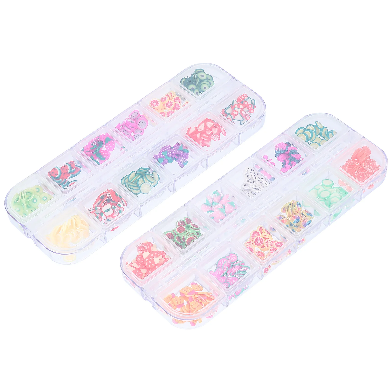 

2 Boxes Fruit Slice Nail Art Decoration Lovely Shapes DIY Craft Supplies for Home Party Birthday Halloween Christmas Nail Decor