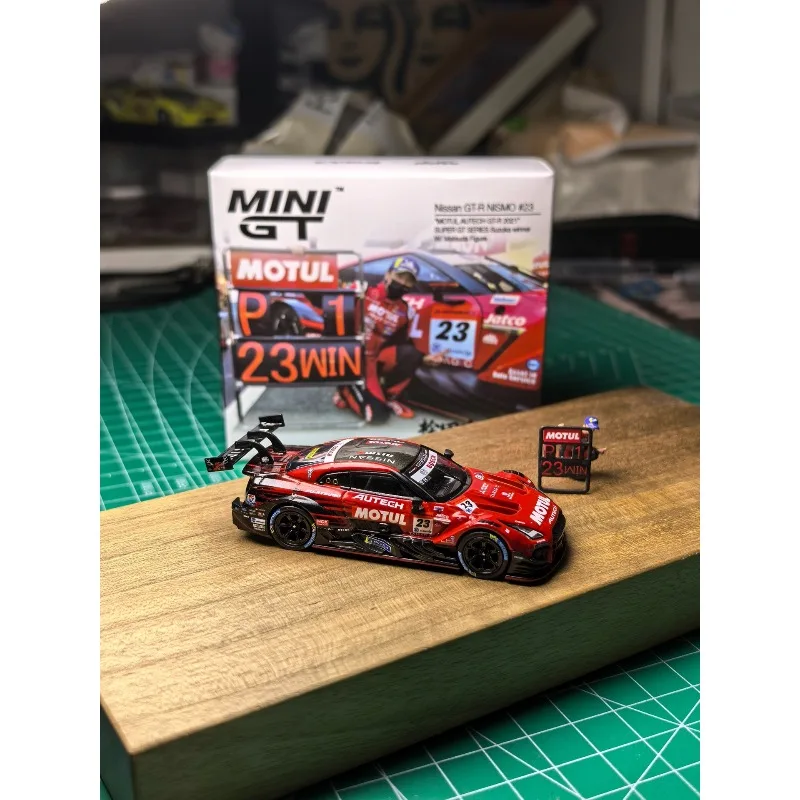 

MINIGT1/64 Alloy 875 GT-R NISMO #23 Scale Car Model - Adult Collection Decoration Item - Boys' Gift