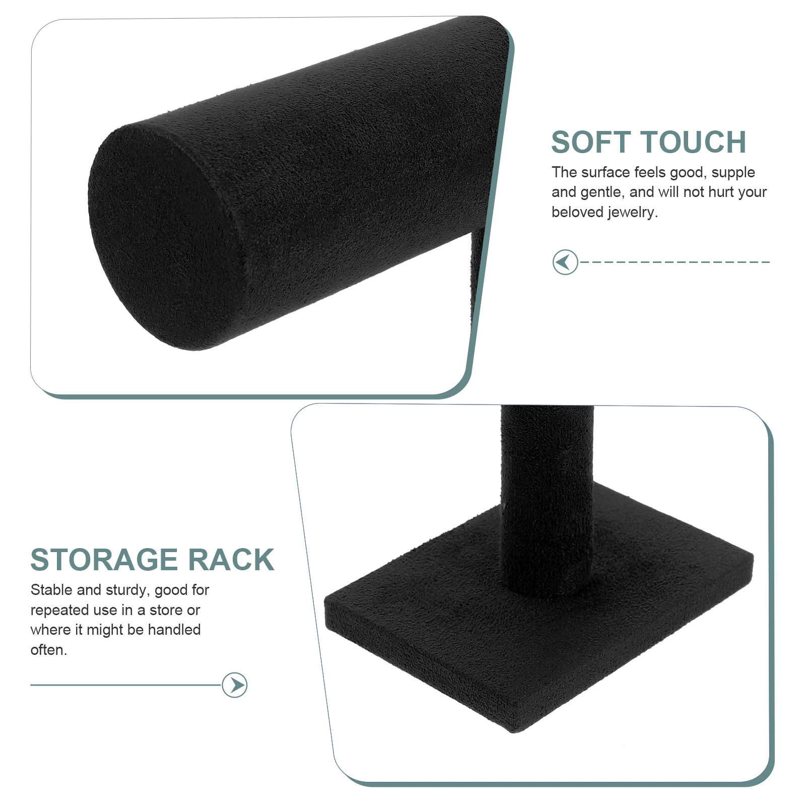 

Bracelet Holder Display Stand Stable Wood Jewelry Organizer Rack for Bracelets Watches Desktop Storage Organizer