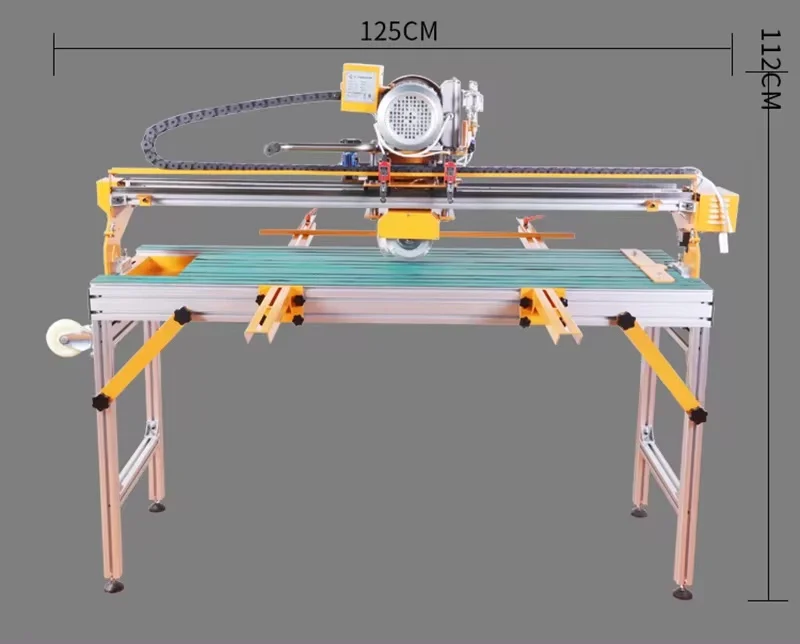 Versatile 45 degree Cutting Machine with Rail 220/110V Large Format Granite Stone Miter Vertical Large Format Tile Cutter