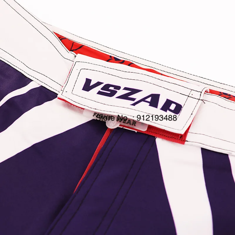 VSZAP MMA Shorts Men\'s Boxing Pants Kickboxing Martial Arts Brazilian Jiu Jitsu Grappling Muay Thai Shorts Gym Training Trunks