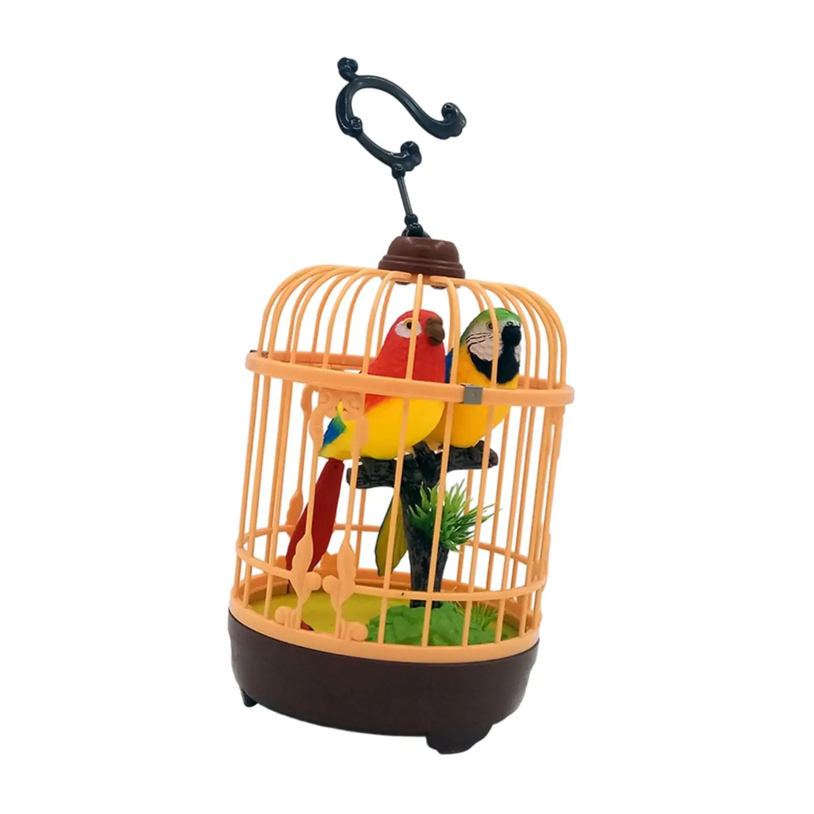 Birds Birdcage Toy Parrot Birds Toy Chirping Voice Home Decor Accessory