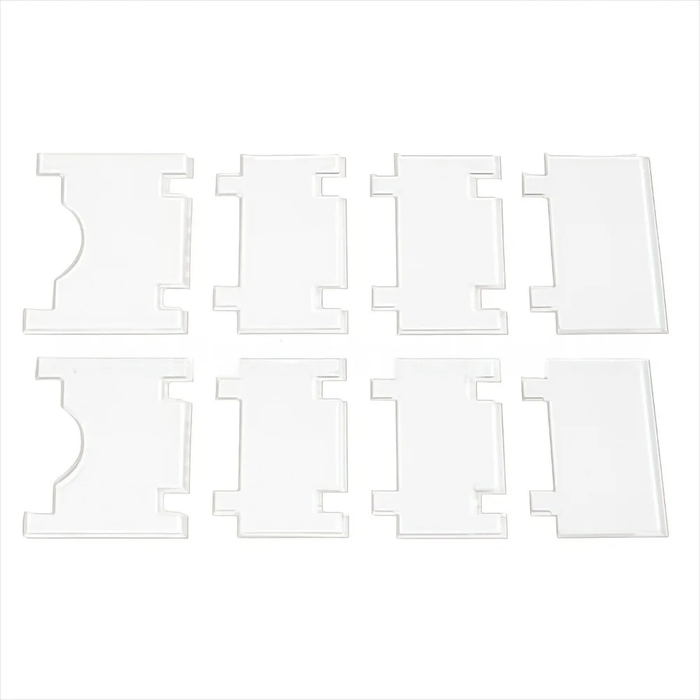 Multipurpose Furniture Wall Spacers Anti-Scratch Acrylic Material Clear Furniture Stoppers Clear Design Adjustable