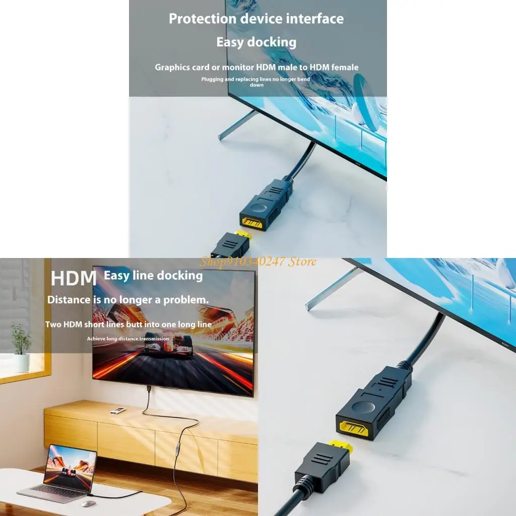 

Q22A HDTV Female to Female Connector HDTV Extension Adapter Support 4K@60Hz for TV Monitor Laptop Projectors Accessories