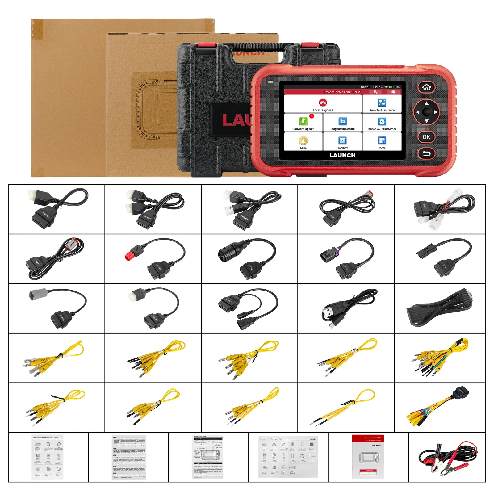إطلاق CRP129 MT Creader أداة تشخيص الدراجة النارية التكوين القياسي المهنية CRP129 MT obdii الماسح الضوئي #6