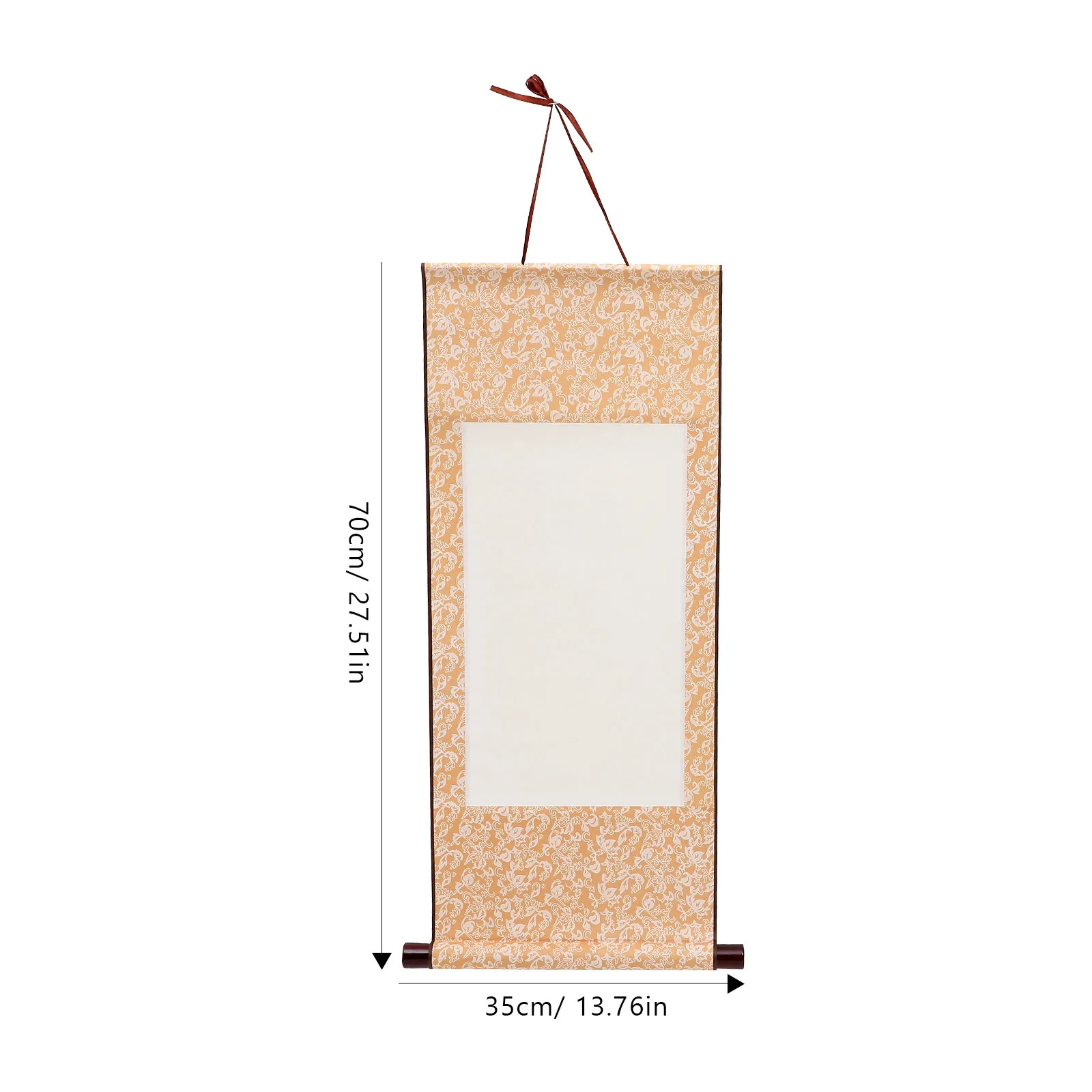 2Pcs Chinese Calligraphy Paper Xuan Paper Roll for Painting Writing Practice Blank Hanging Scroll Art Craft Home Office Decor