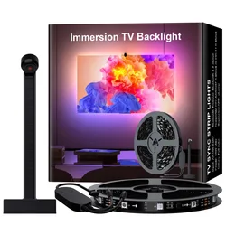 Rgbic Led Licht Strip Camera Tv-Scherm Synchronisatie Wifi App Muziek Synchronisatie Spel Slaapkamer Tv Achtergrondlicht