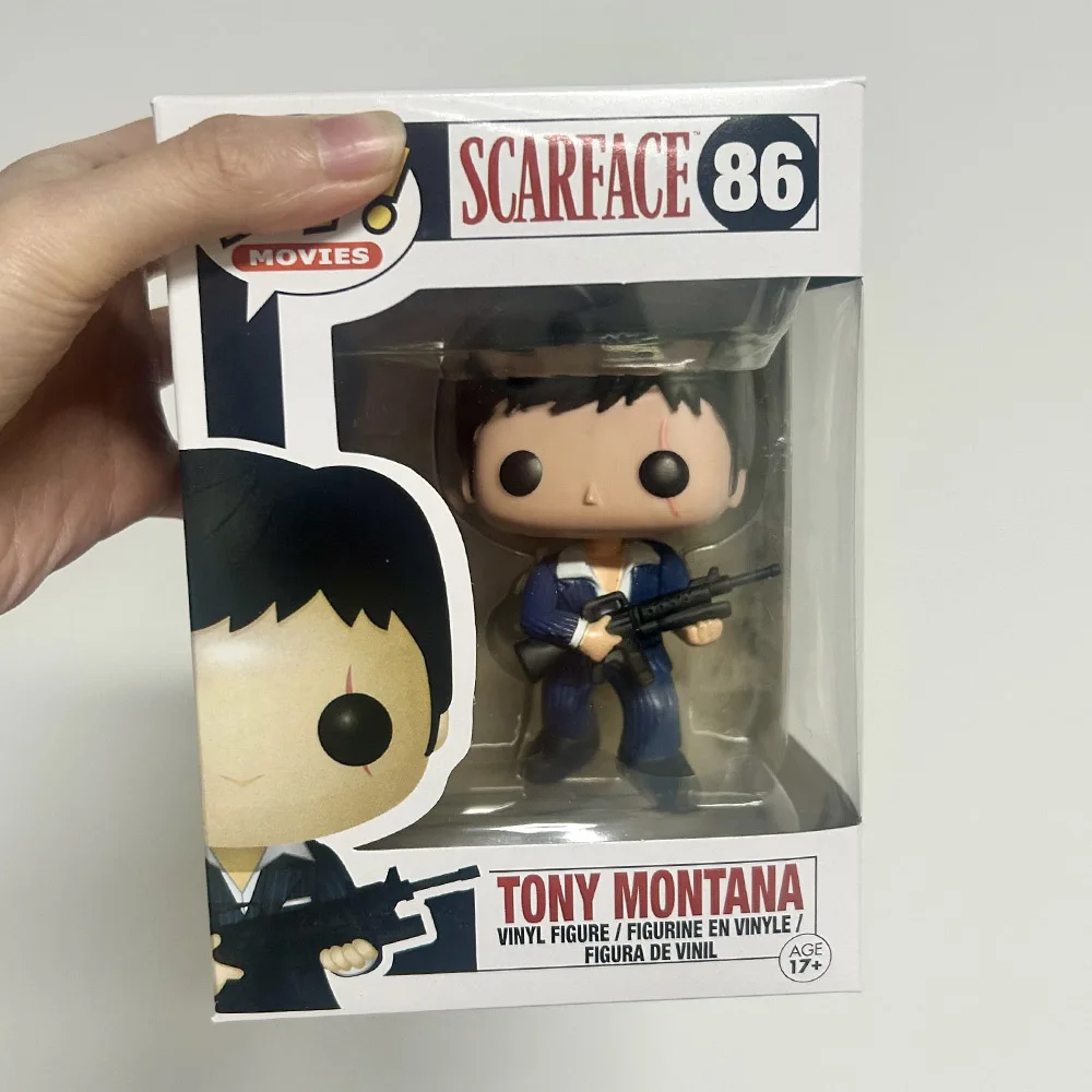 Películas Scarface Funkos Tony Montana # 86 Figuras de Vinilo Coleccionables, Muñecos Decorativos para el Hogar, Regalos